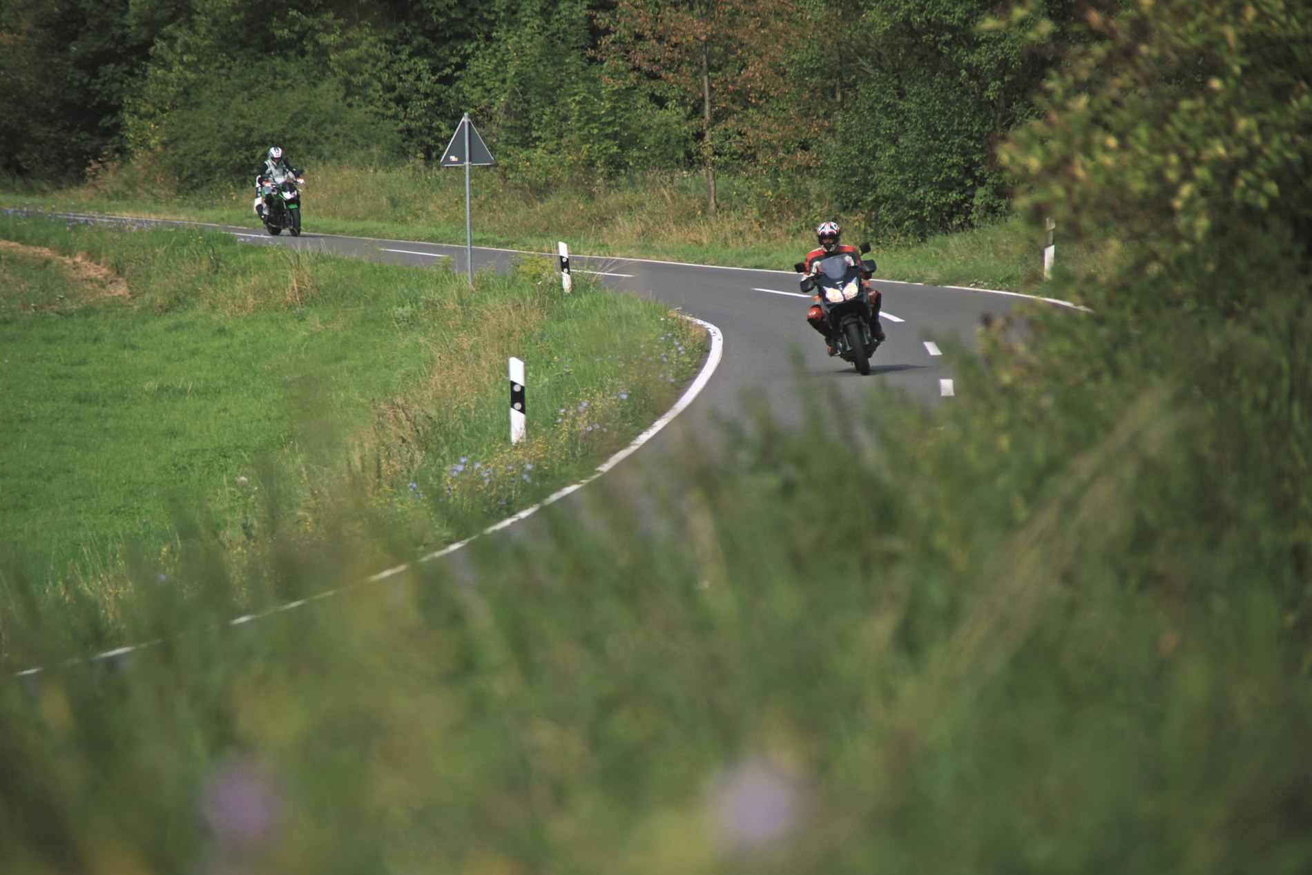 Motorrad fahren im Ostharz